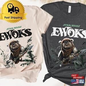 Star Wars Ewok Vintage Sci Fi Movie Fan Graphic T-Shirt